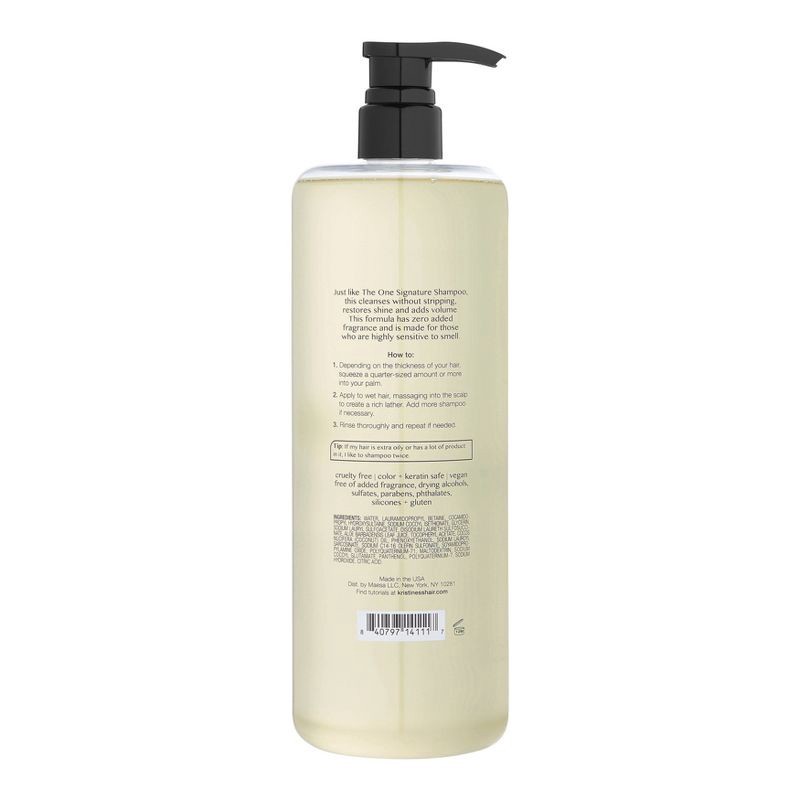 Kristin Ess Fragrance Free Daily Cleansing Shampoo, Lightly Clarifying