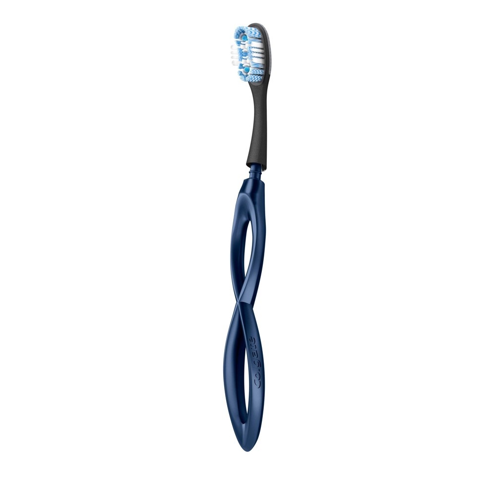 slide 2 of 5, Colgate Keep Manual Toothbrush - Whitening Starter Kit with 2 Replaceable Brush Heads - Navy, 1 ct