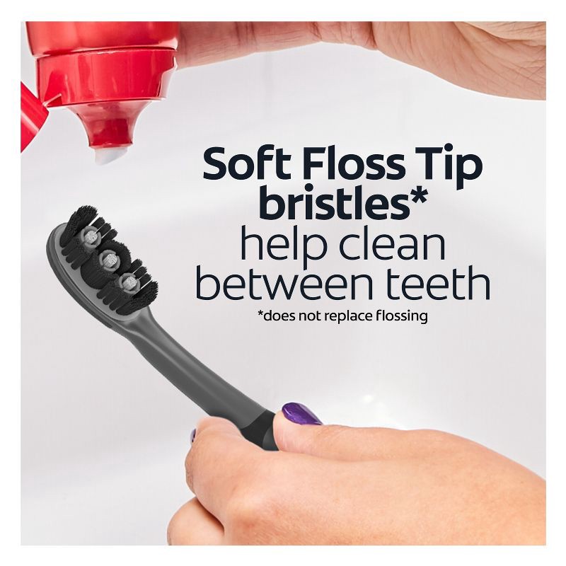 slide 3 of 12, Colgate 360 Vibrate Charcoal Battery Powered Toothbrush - Black, 1 ct
