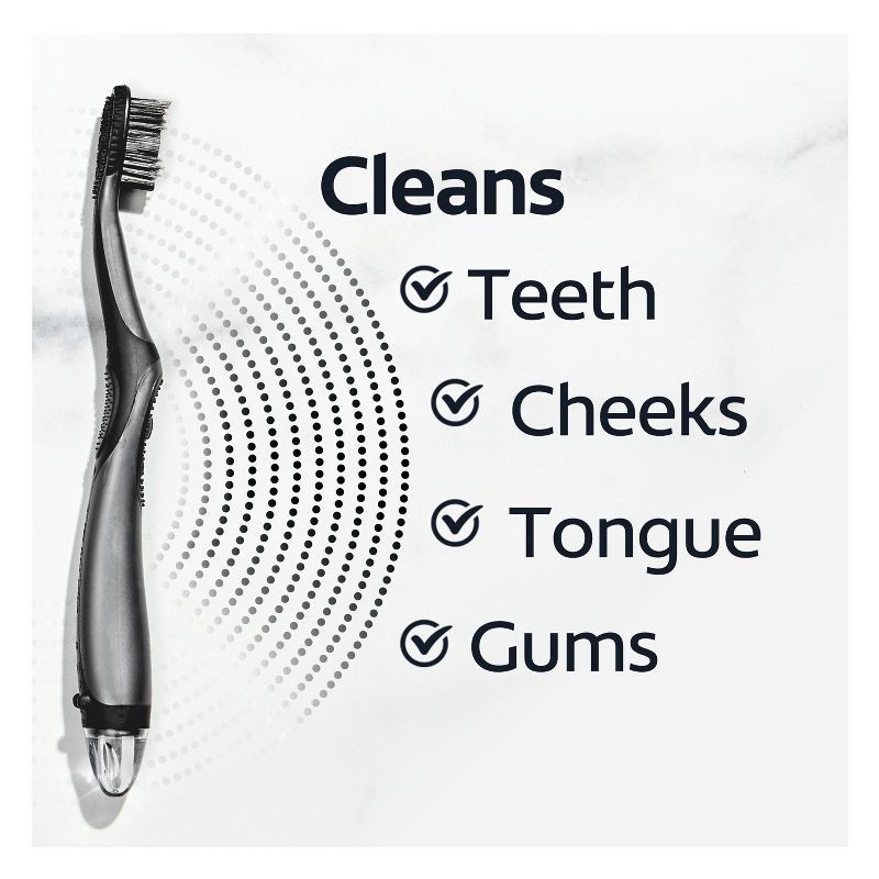 slide 7 of 12, Colgate 360 Vibrate Charcoal Battery Powered Toothbrush - Black, 1 ct