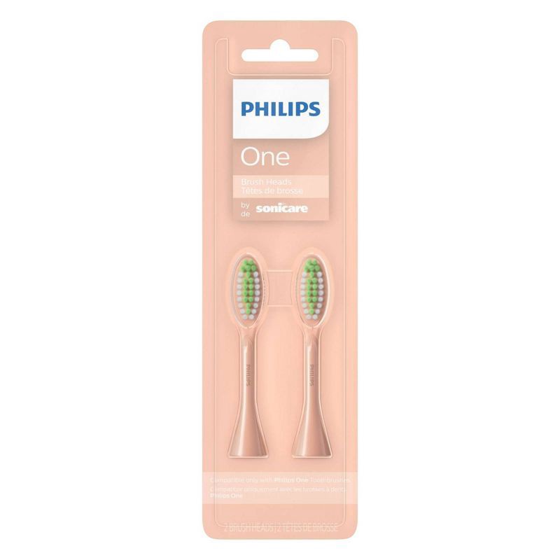 slide 1 of 5, Philips Sonicare Philips One by Sonicare Replacement Electric Toothbrush Head - BH1022/05 - Champagne - 2pk, 2 ct