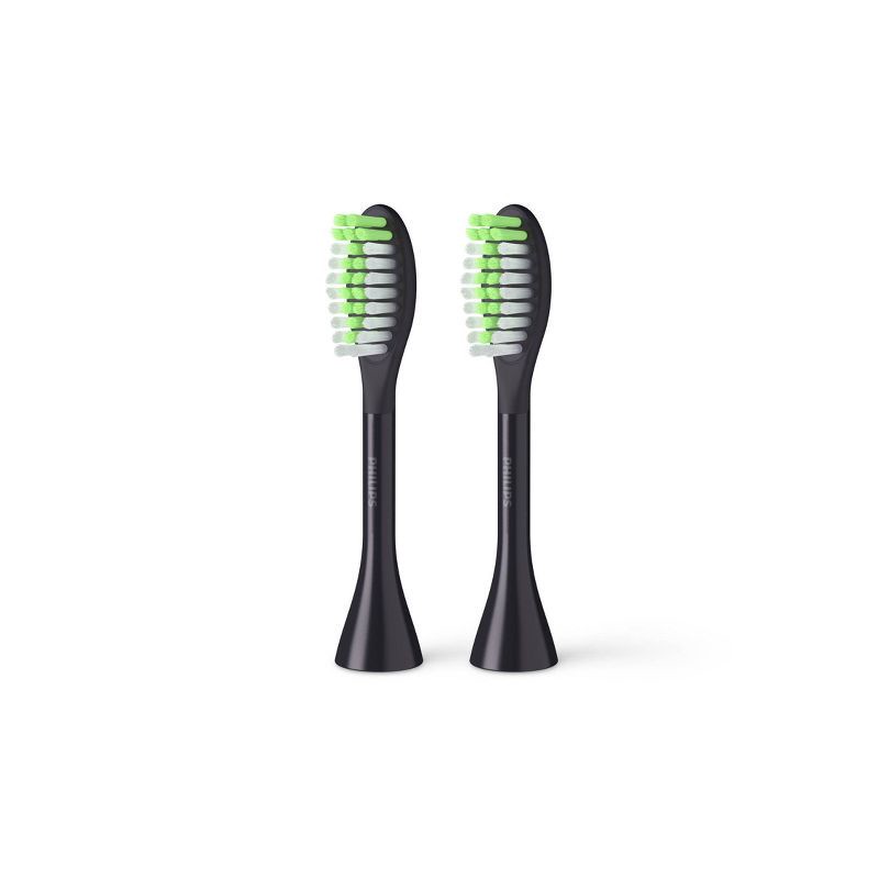 slide 2 of 5, Philips Sonicare Philips One by Sonicare Replacement Electric Toothbrush Head - BH1022/06 - Black - 2pk, 2 ct