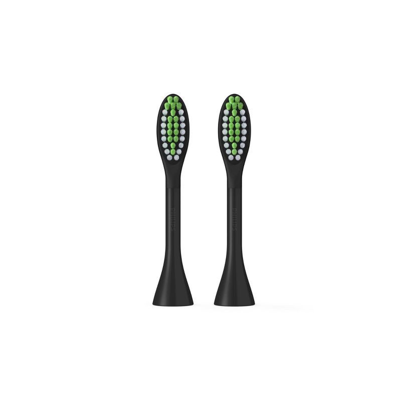 slide 4 of 5, Philips Sonicare Philips One by Sonicare Replacement Electric Toothbrush Head - BH1022/06 - Black - 2pk, 2 ct