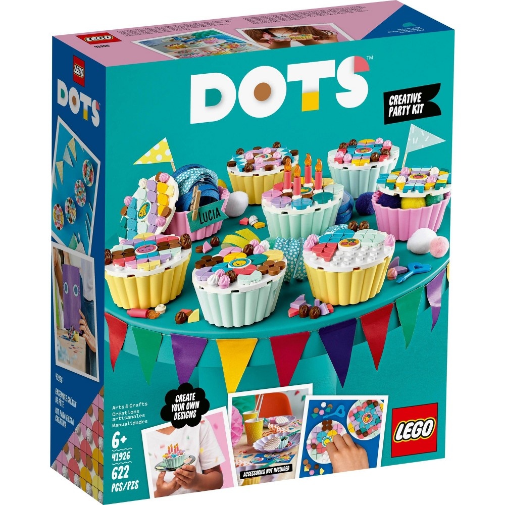 slide 2 of 7, LEGO DOTS Creative Party Kit DIY Craft Decorations Kit 41926, 1 ct