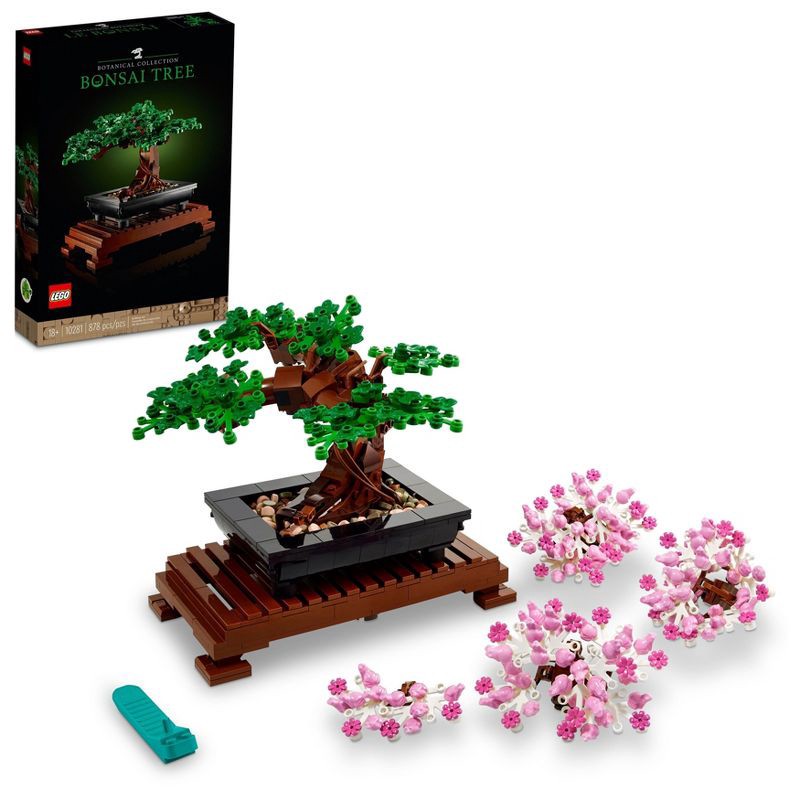 slide 1 of 8, LEGO Icons Bonsai Tree Home Décor Set 10281, 1 ct