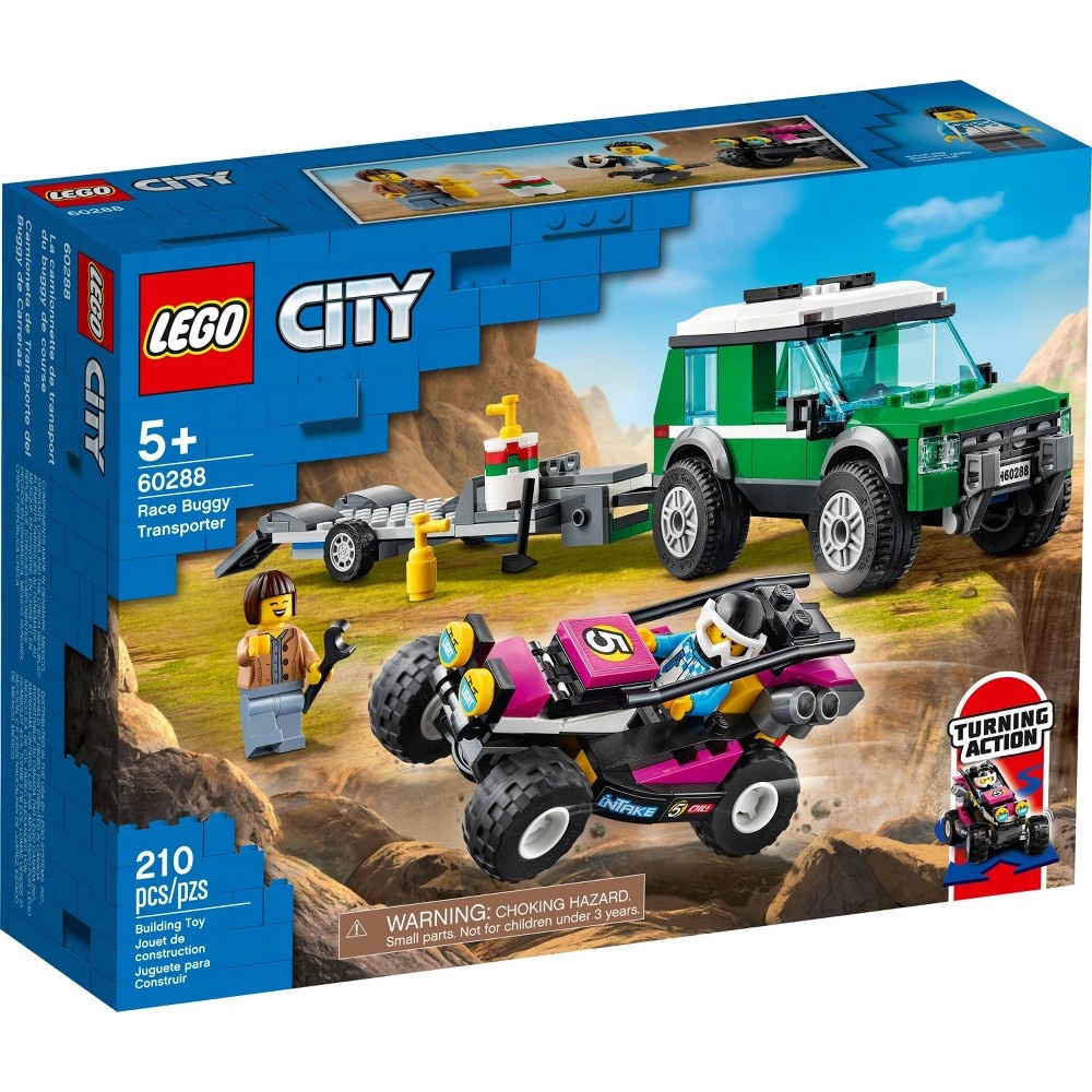 slide 5 of 7, LEGO City Race Buggy Transporter Building Kit 60288, 1 ct