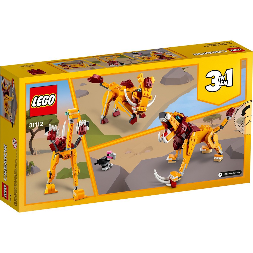 slide 4 of 8, LEGO Creator 3in1 Wild Lion 31112, 1 ct