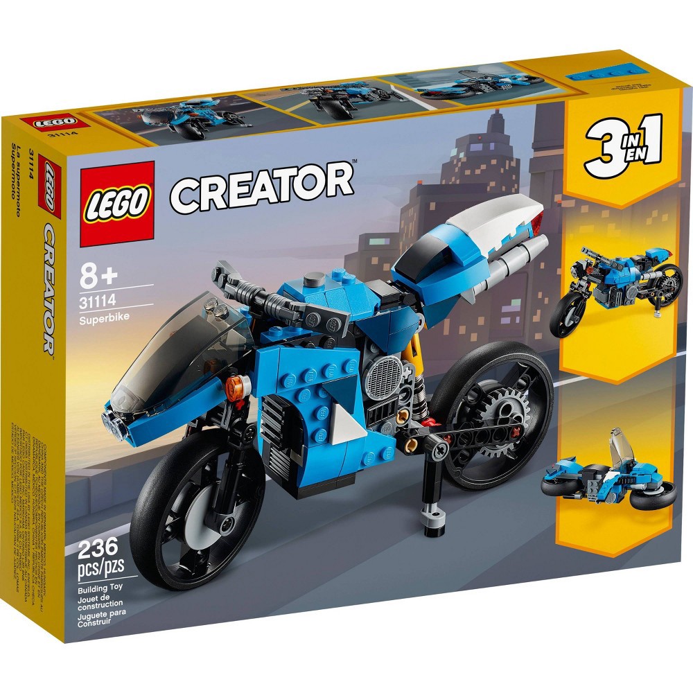slide 4 of 7, LEGO Creator 3in1 Superbike 31114, 1 ct