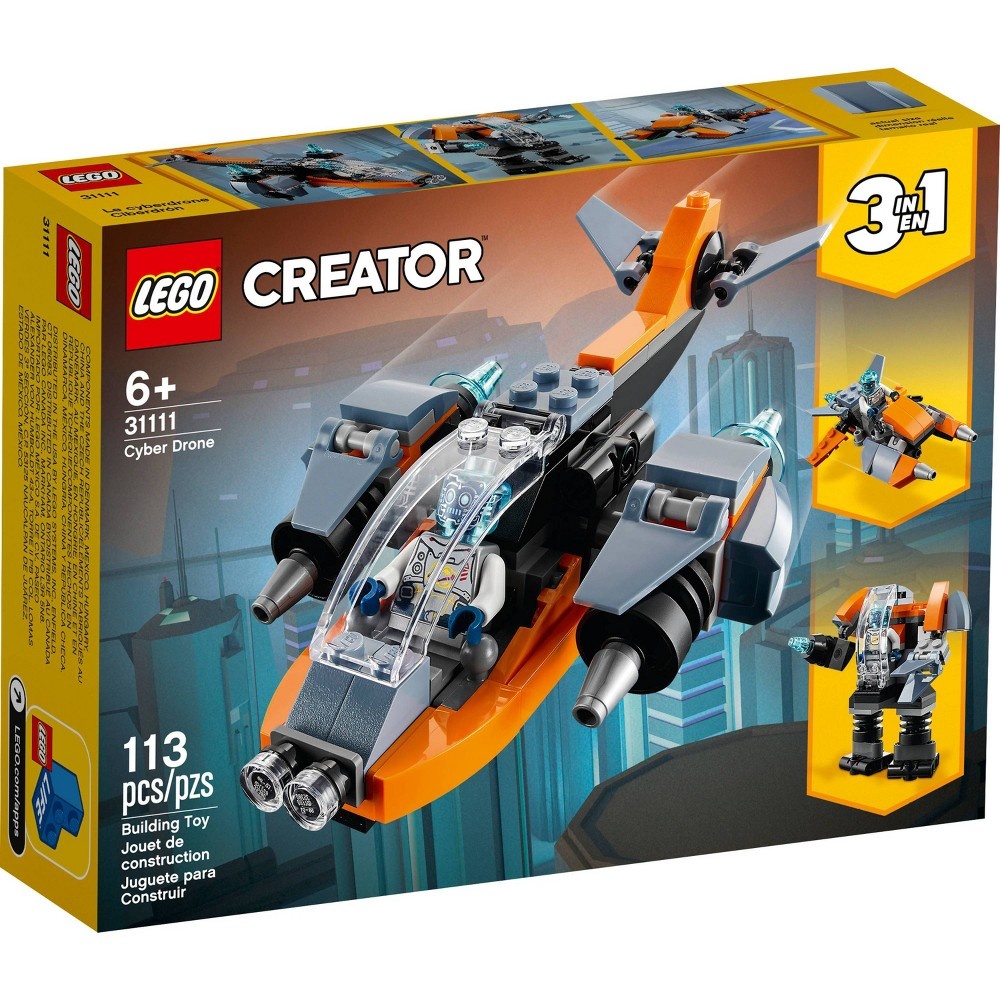 slide 4 of 7, LEGO Creator 3in1 Cyber Drone 31111, 1 ct