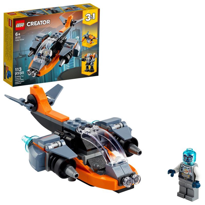 slide 1 of 1, LEGO Creator 3 in 1 Cyber Drone Building Toys 31111, 1 ct