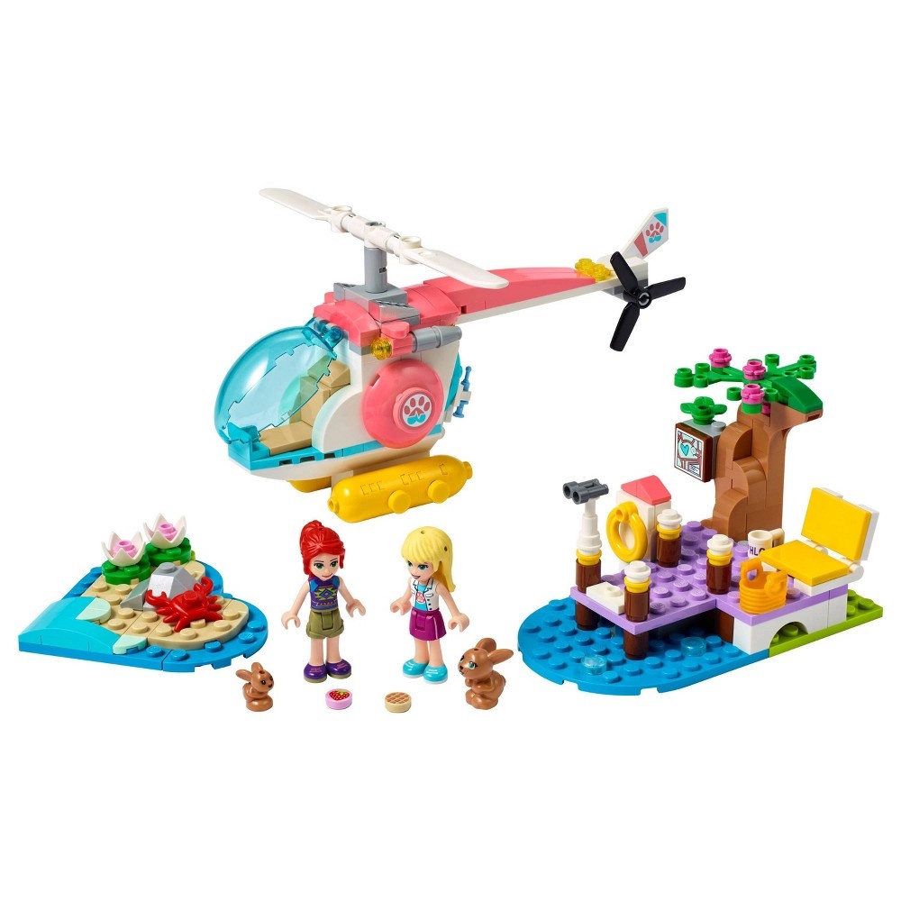 slide 2 of 7, LEGO Friends Vet Clinic Rescue Helicopter Building Kit 41692, 1 ct