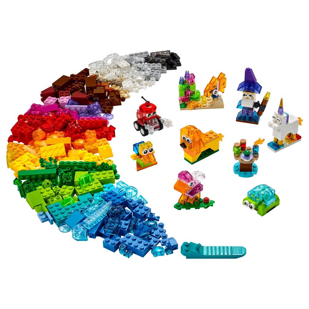 slide 3 of 7, LEGO Classic Creative Transparent Bricks 11013, 1 ct