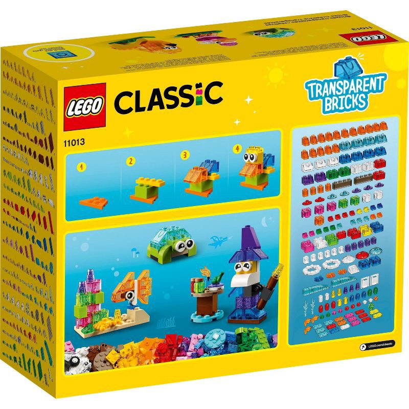 slide 5 of 7, LEGO Classic Creative Transparent Bricks 11013, 1 ct