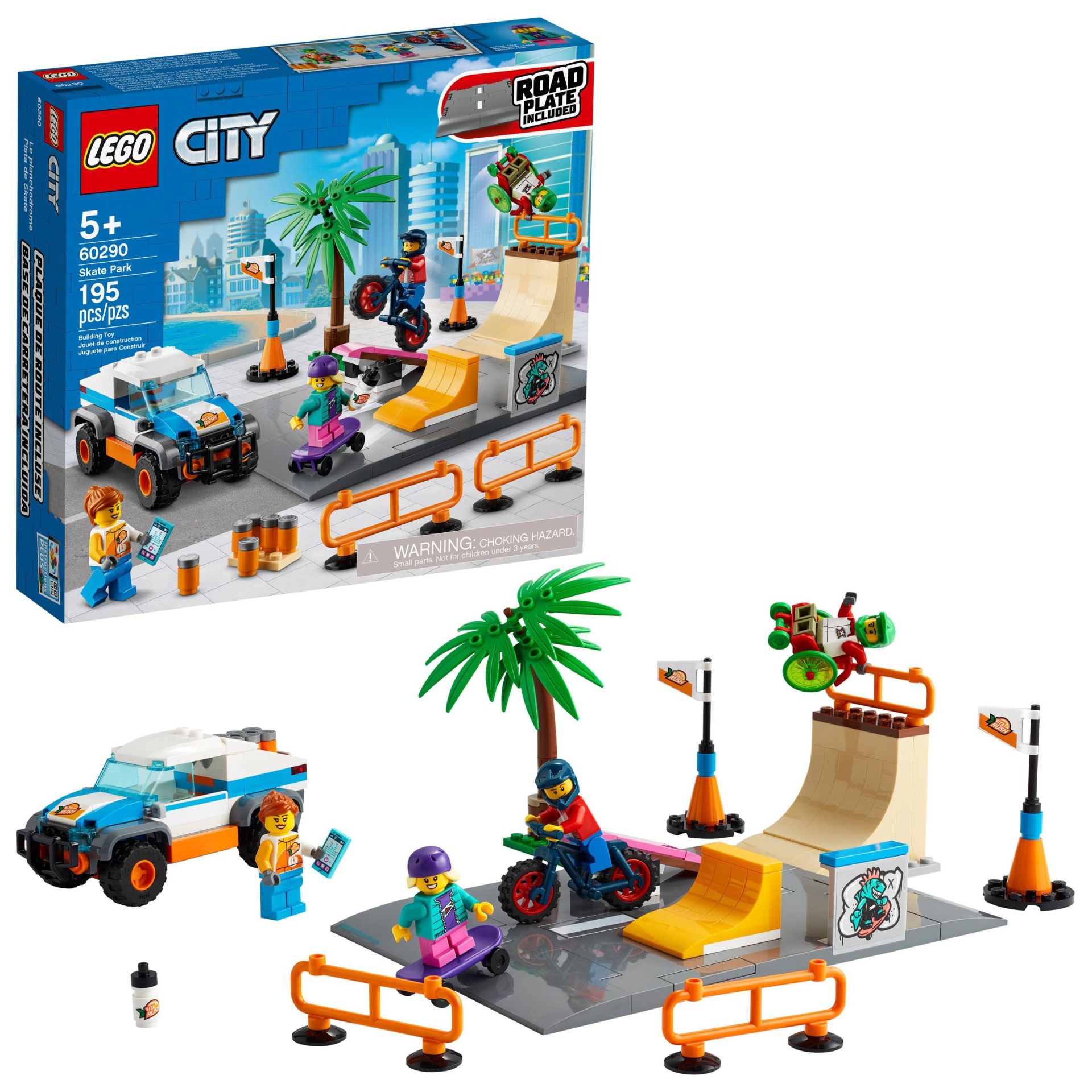 slide 1 of 7, LEGO City Skate Park Building Kit 60290, 1 ct