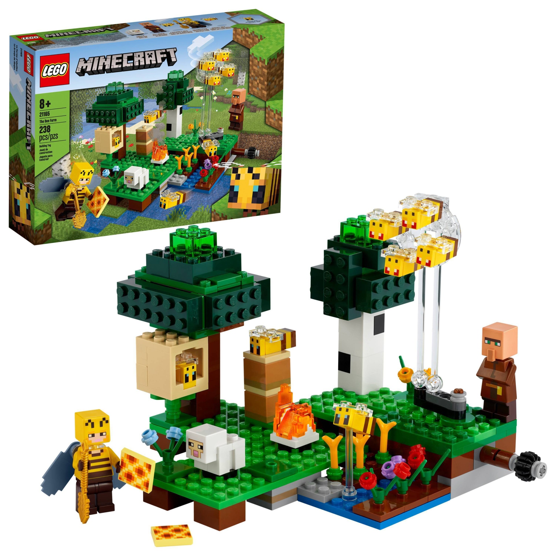 slide 1 of 6, LEGO Minecraft The Bee Farm 21165, 1 ct