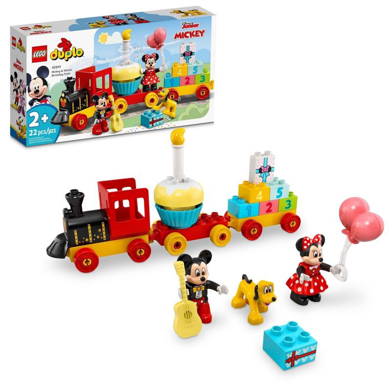 slide 1 of 8, LEGO DUPLO Disney Mickey & Minnie Birthday Train Toy 10941, 1 ct