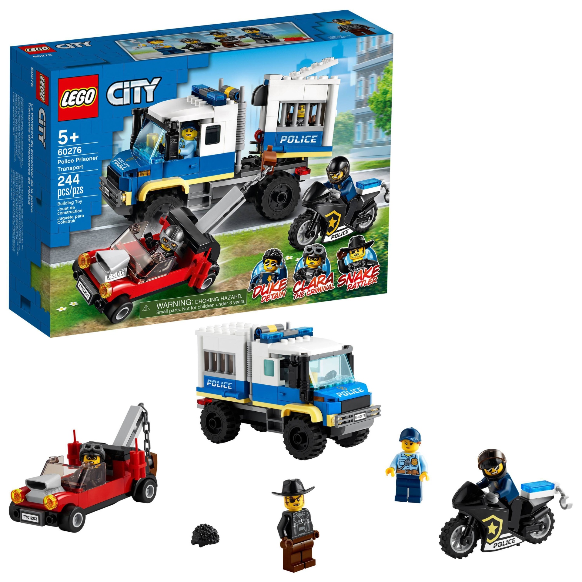 slide 1 of 7, LEGO City Police Prisoner Transport Building Kit 60276, 1 ct