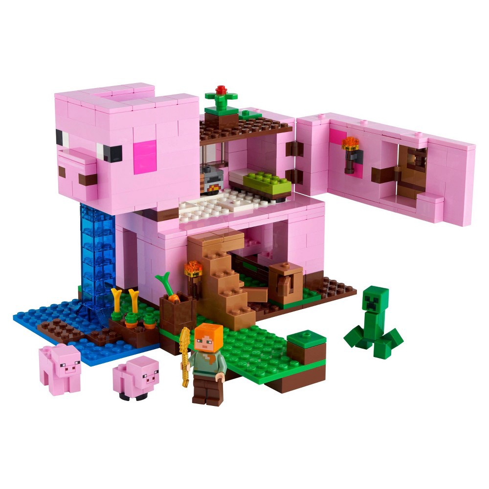 slide 2 of 8, LEGO Minecraft The Pig House 21170, 1 ct