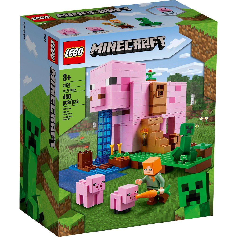 slide 4 of 8, LEGO Minecraft The Pig House 21170, 1 ct