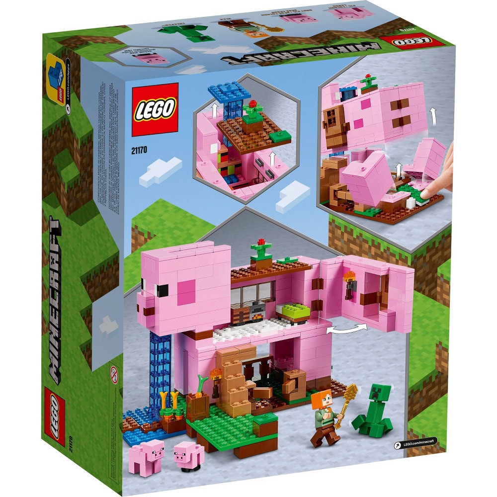 slide 5 of 8, LEGO Minecraft The Pig House 21170, 1 ct