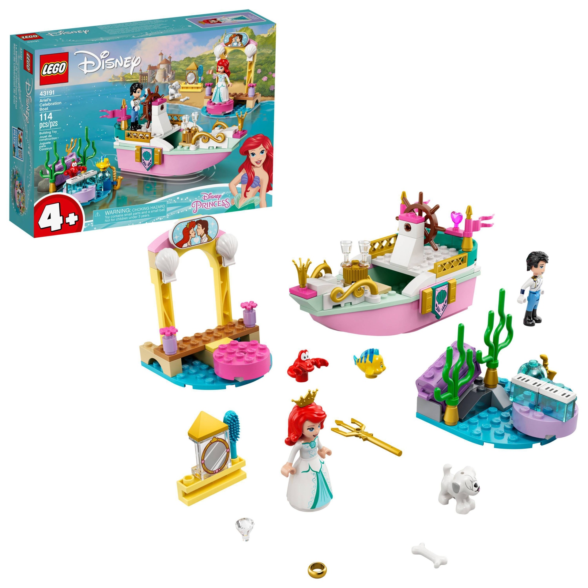 slide 1 of 7, LEGO Disney Ariel's Celebration Boat 43191, 1 ct