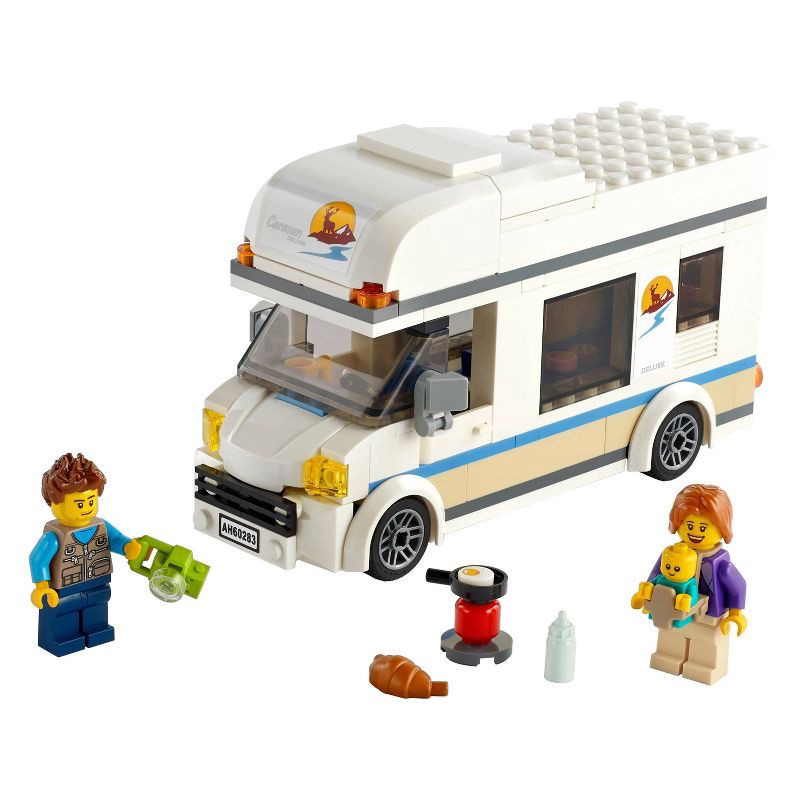 slide 2 of 7, LEGO City Great Vehicles Holiday Camper Van Toy Car 60283, 1 ct
