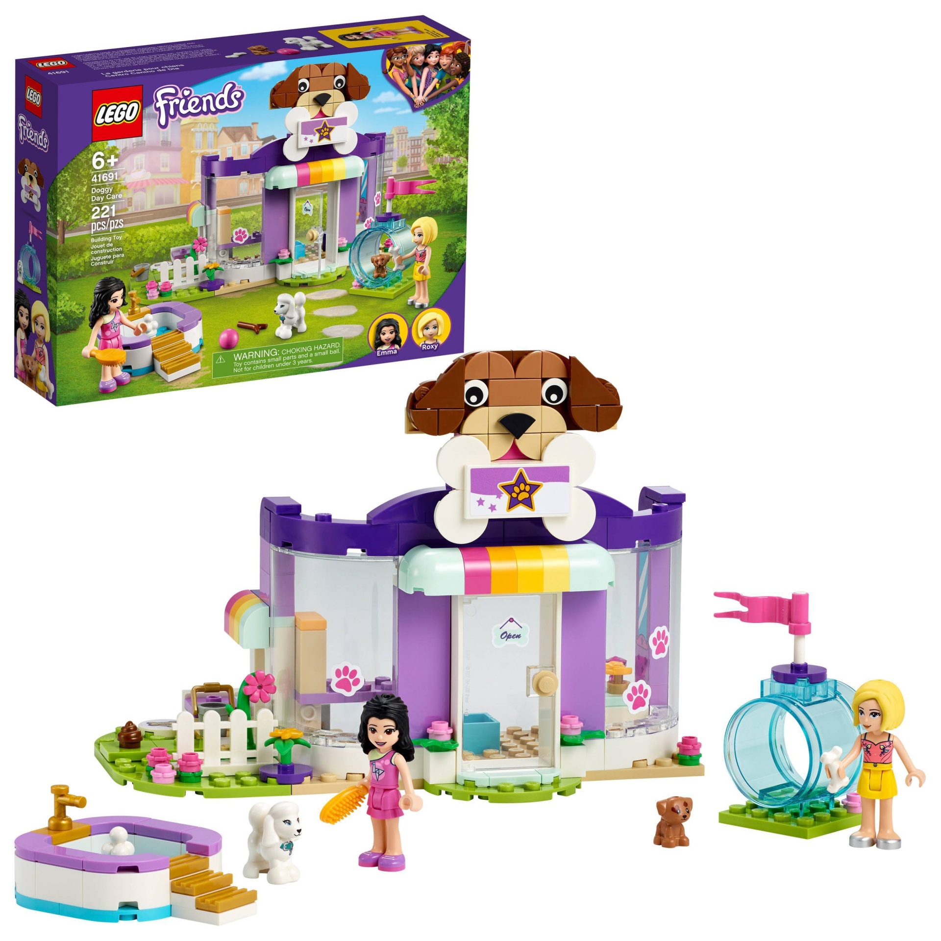 slide 1 of 7, LEGO Friends Doggy Day Care Building Kit 41691, 1 ct