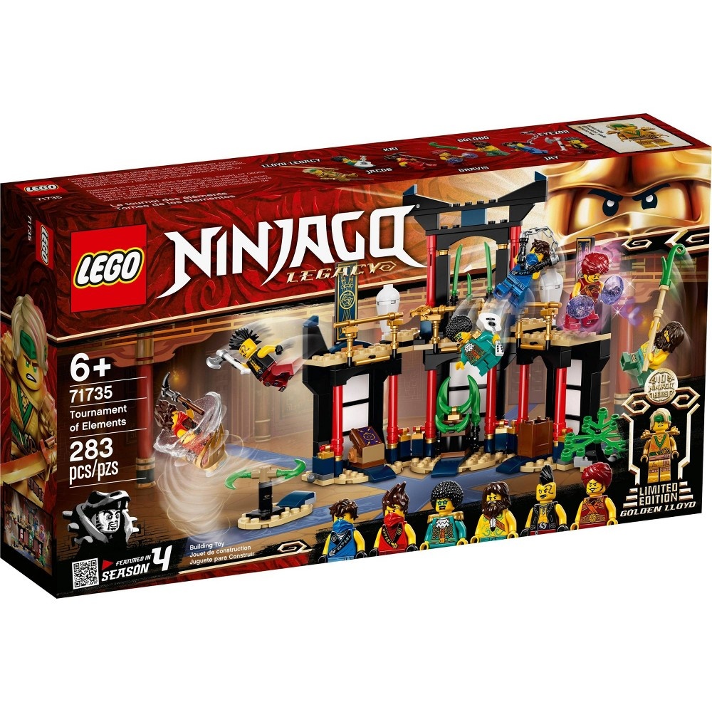 slide 4 of 7, LEGO NINJAGO Legacy Tournament of Elements; Temple Building Set Featuring Ninja Minifigures 71735, 1 ct