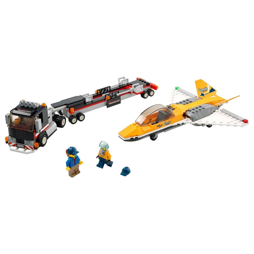slide 2 of 7, LEGO City Airshow Jet Transporter Building Kit 60289, 1 ct
