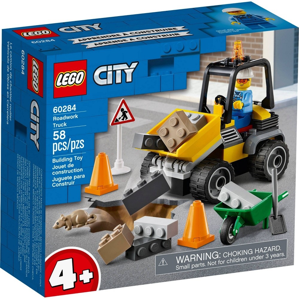 slide 2 of 7, LEGO City Roadwork Truck 60284, 1 ct