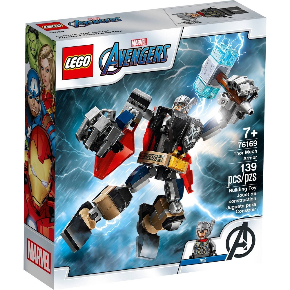 slide 2 of 6, LEGO Marvel Avengers Classic Thor Mech Armor Playset 76169, 1 ct