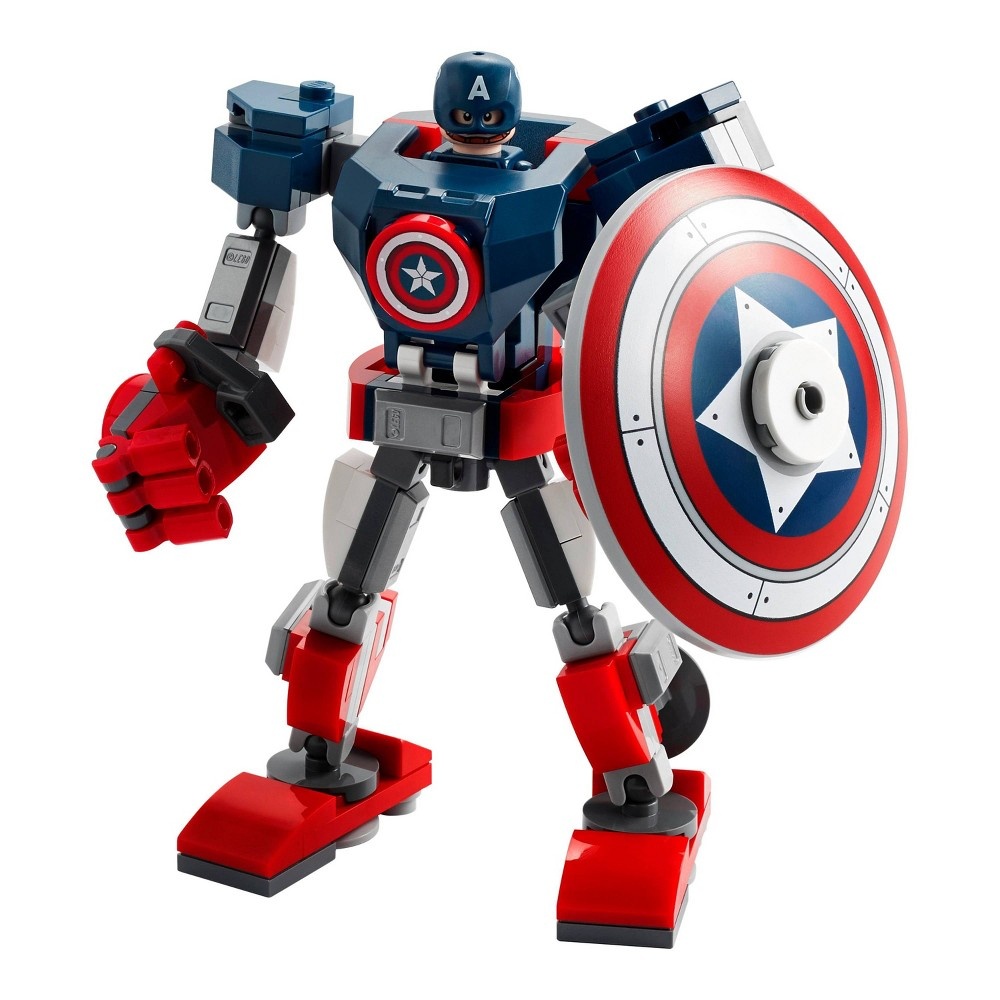 slide 2 of 7, LEGO Marvel Avengers Classic Captain America Mech Armor 76168, 1 ct