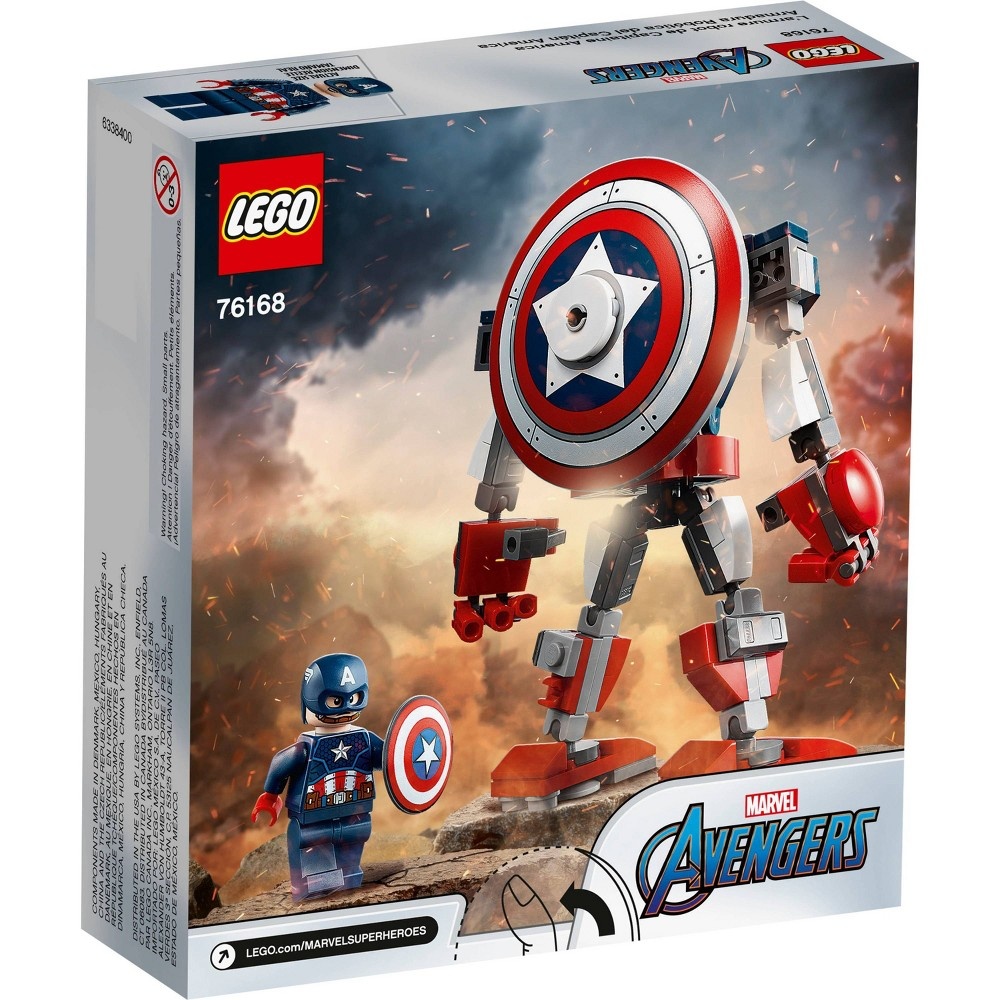 slide 5 of 7, LEGO Marvel Avengers Classic Captain America Mech Armor 76168, 1 ct