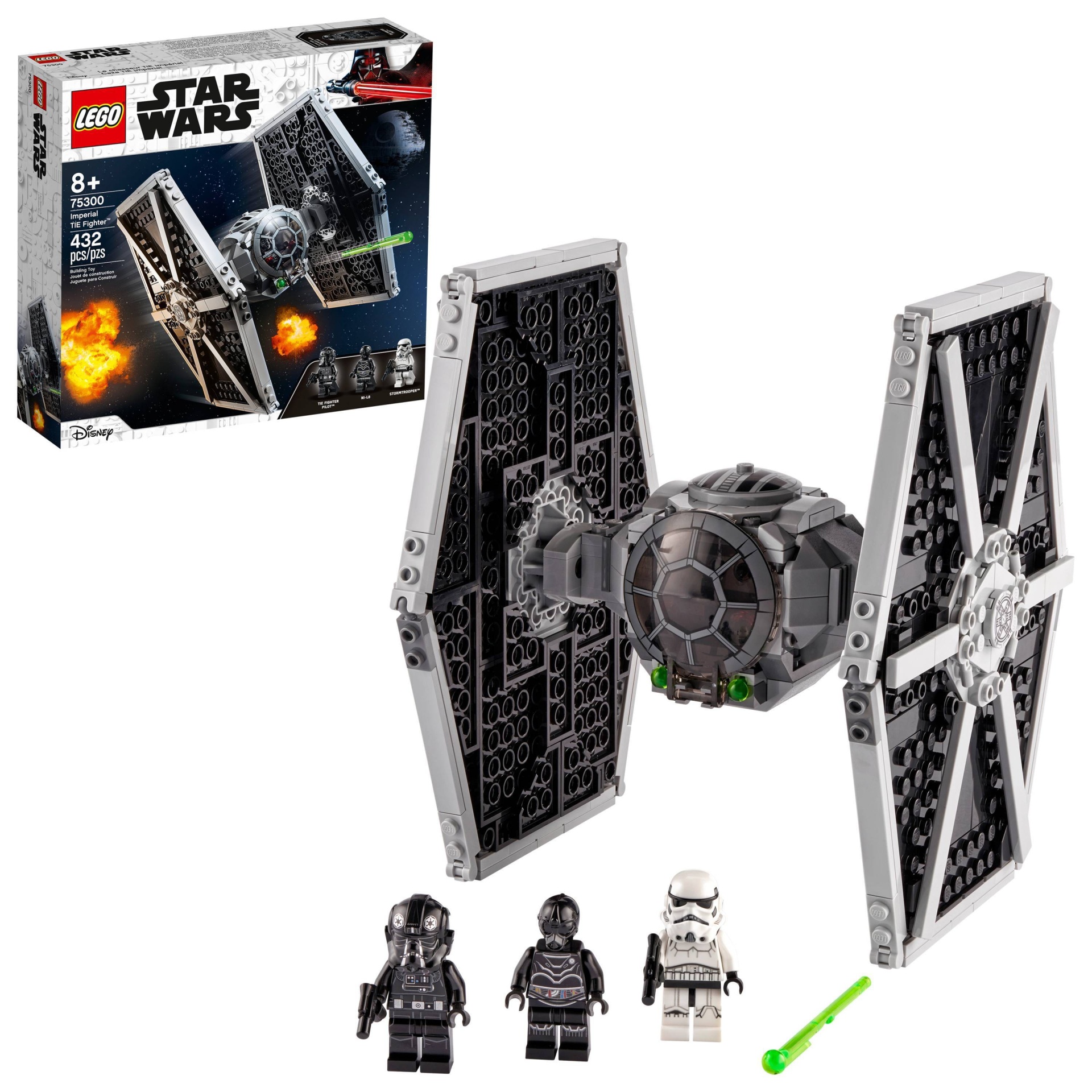slide 1 of 7, LEGO Star Wars Imperial TIE Fighter Building Kit 75300, 1 ct