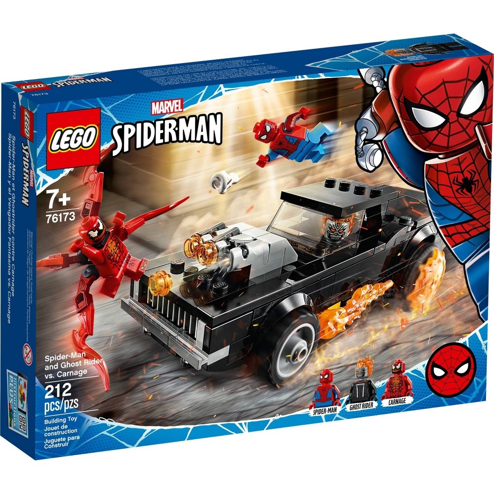 slide 4 of 7, LEGO Marvel Spider-Man: Spider-Man and Ghost Rider vs. Carnage Collectible Building Toy 76173, 1 ct