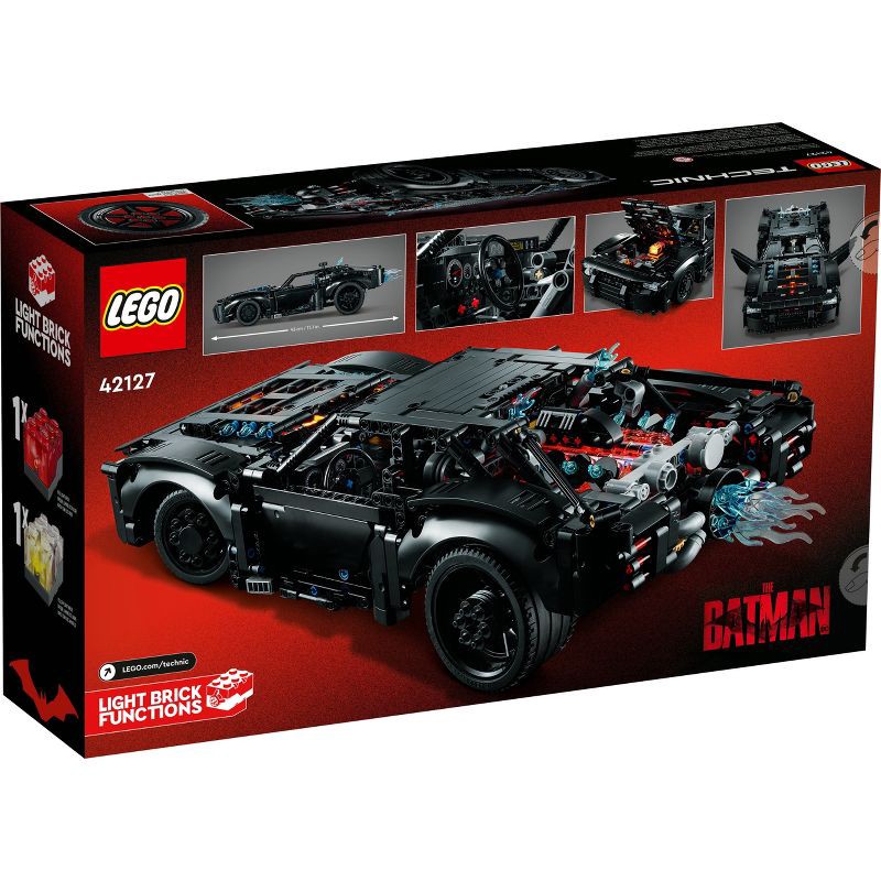 LEGO Technic 42127 THE BATMAN – BATMOBILE Buildable Car Toy