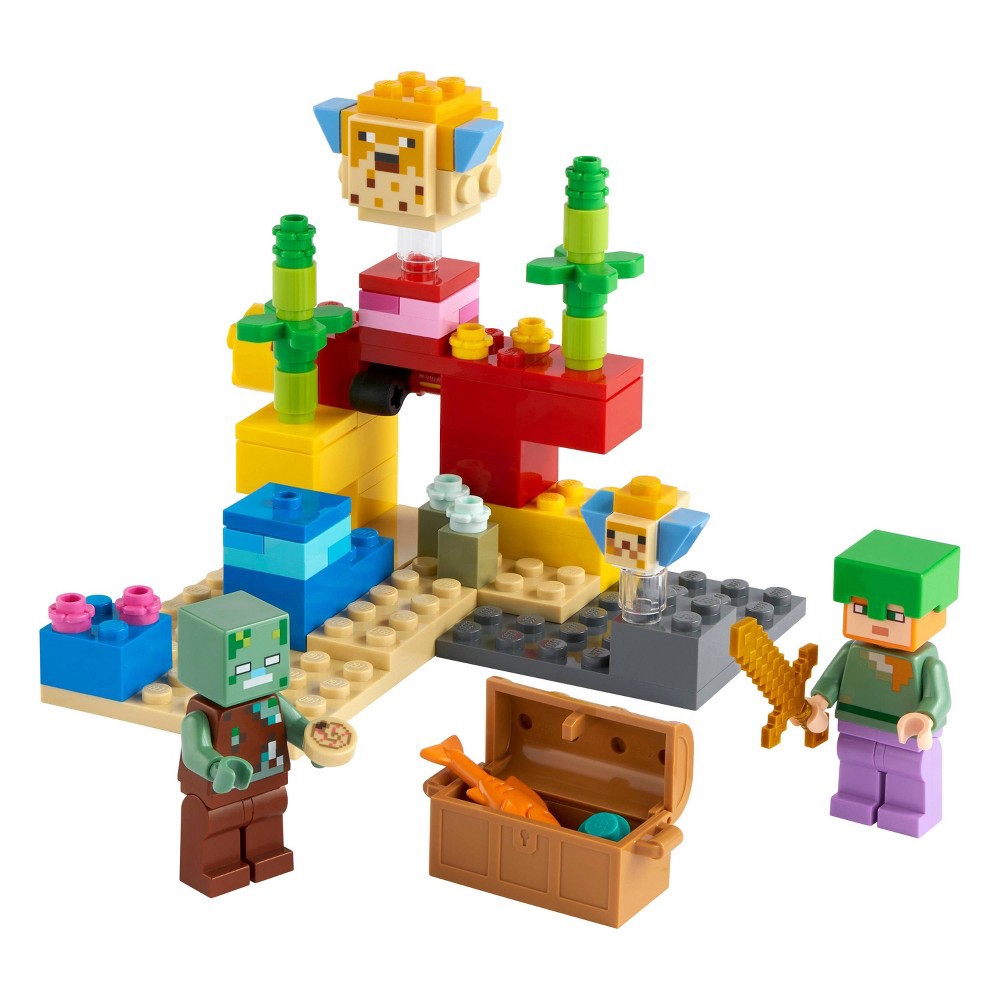 slide 2 of 8, LEGO Minecraft The Coral Reef 21164, 1 ct