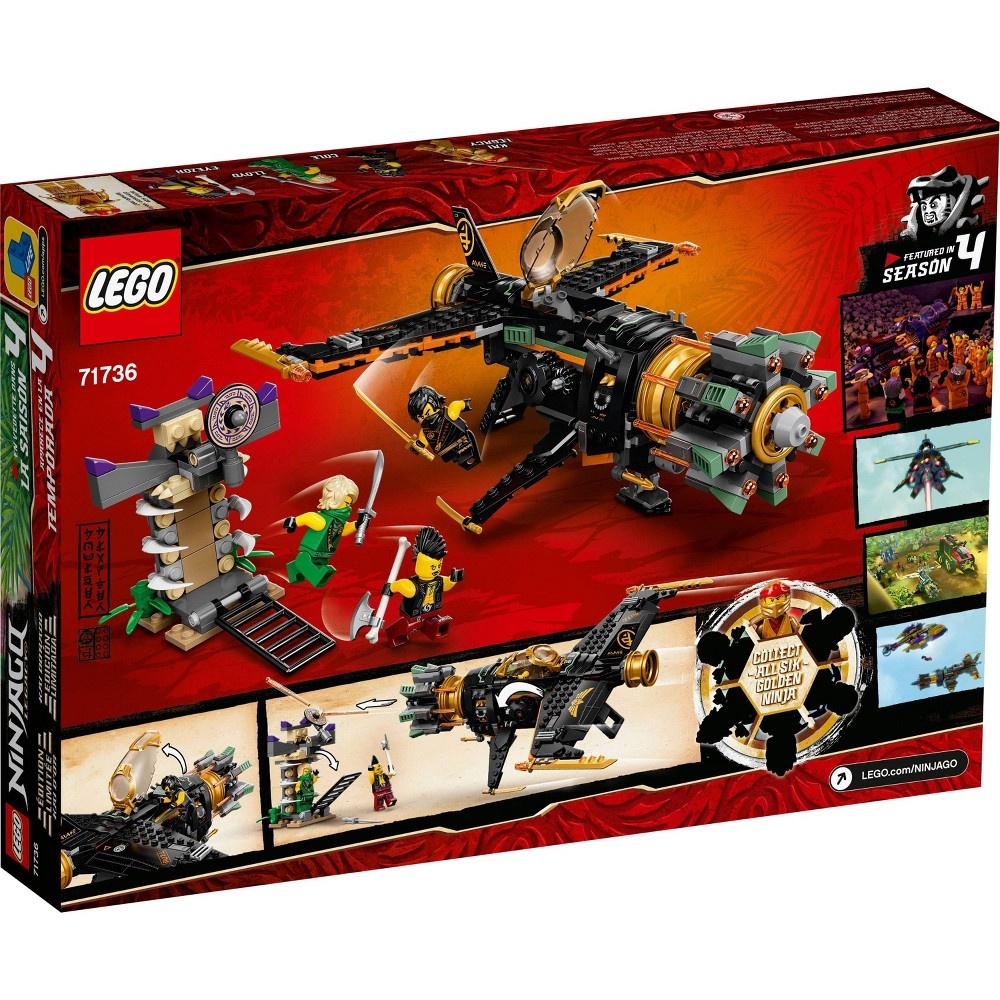 slide 6 of 7, LEGO NINJAGO Legacy Boulder Blaster; Airplane Toy Featuring Collectible Figurines 71736, 1 ct