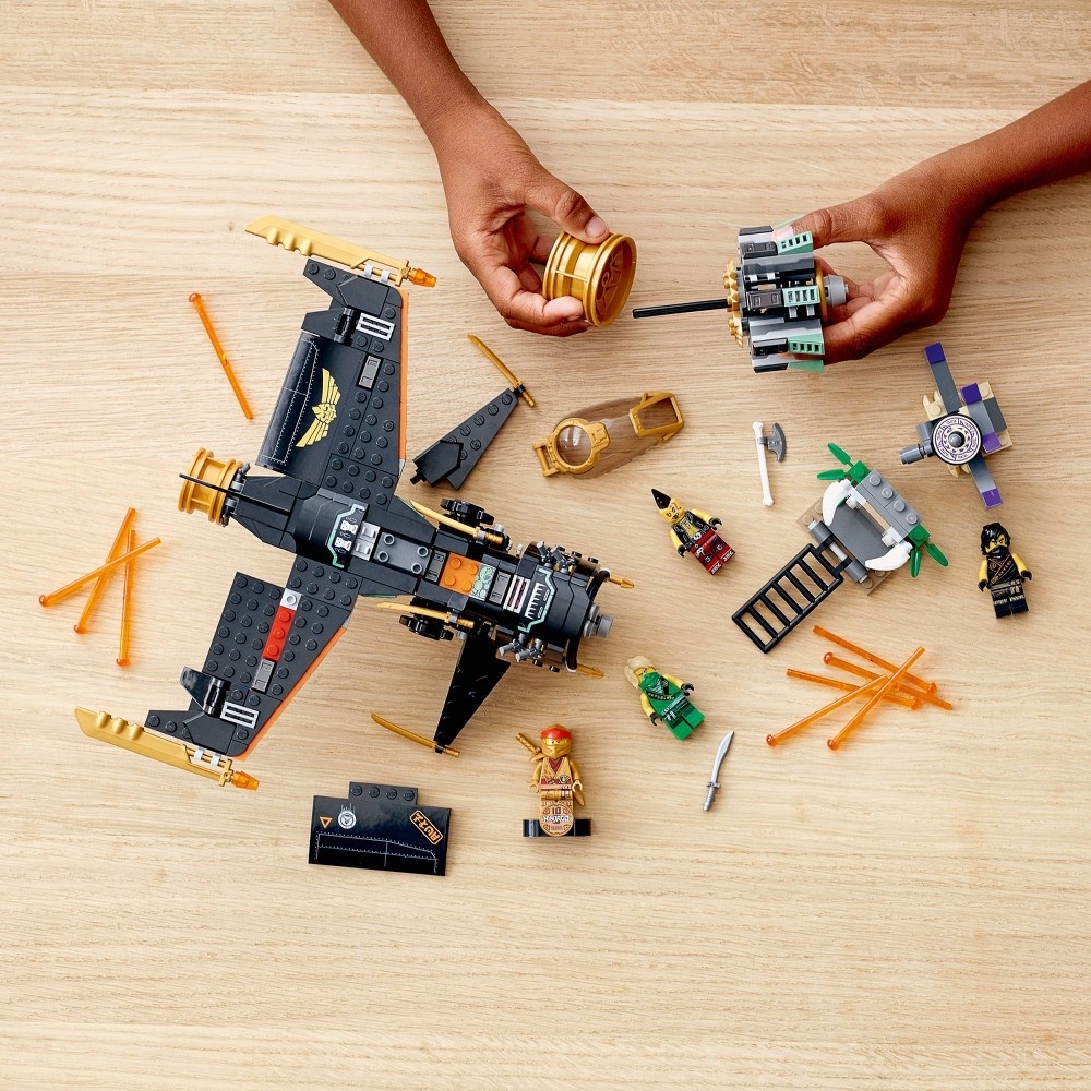 slide 2 of 7, LEGO NINJAGO Legacy Boulder Blaster; Airplane Toy Featuring Collectible Figurines 71736, 1 ct