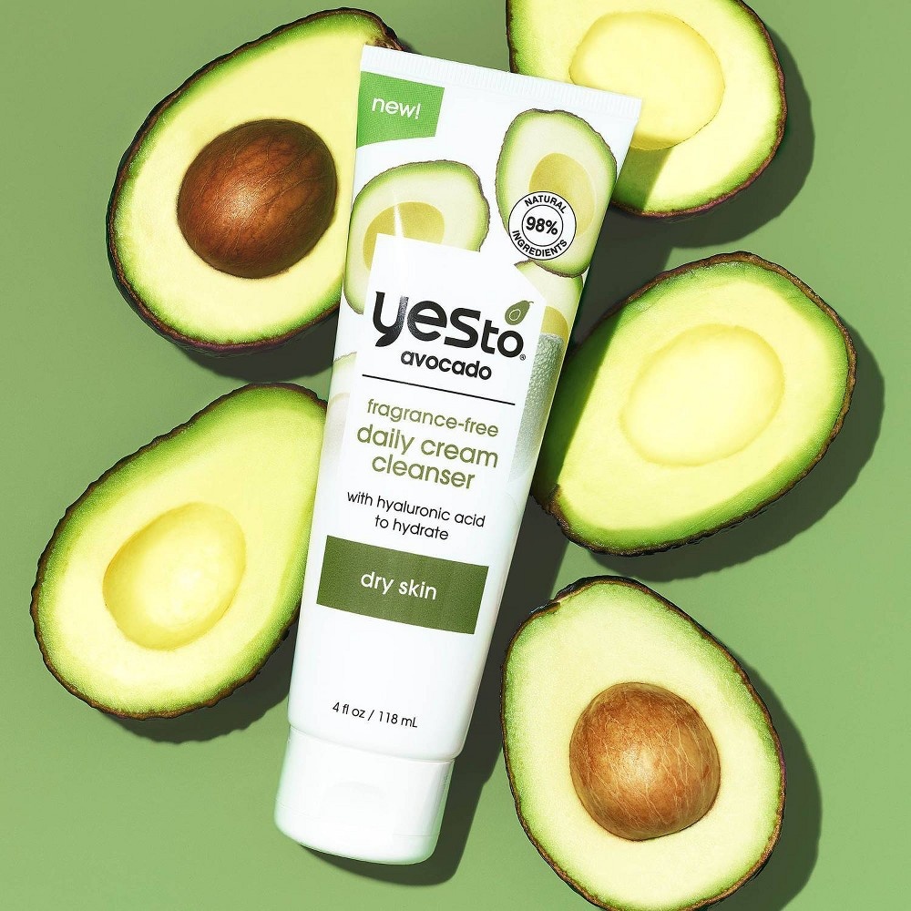 slide 8 of 10, Yes To Avocado Daily Cream Facial Cleanser - Unscented, 4 fl oz