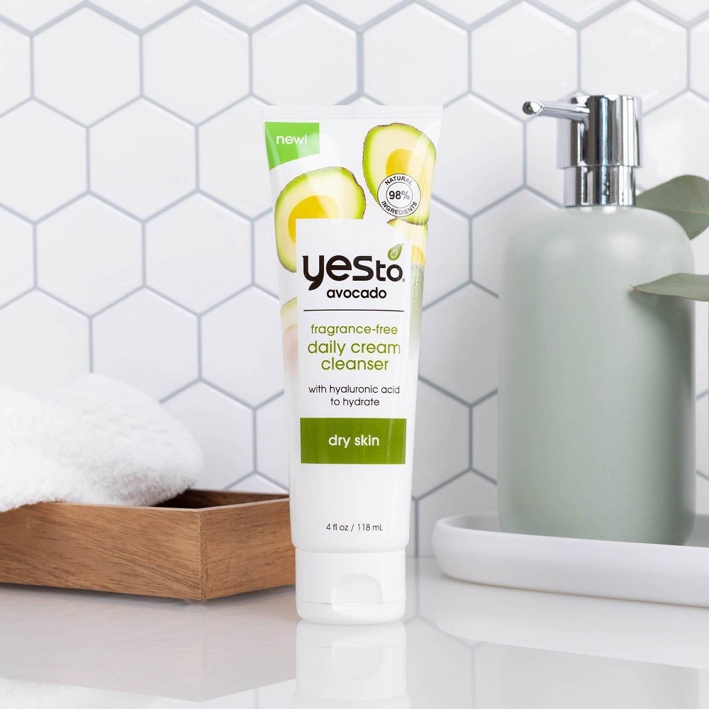 slide 9 of 10, Yes To Avocado Daily Cream Facial Cleanser - Unscented, 4 fl oz