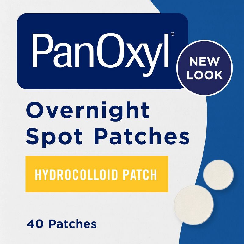 slide 1 of 7, PanOxyl PM Overnight Spot Pimple Patches - 40ct, 40 ct