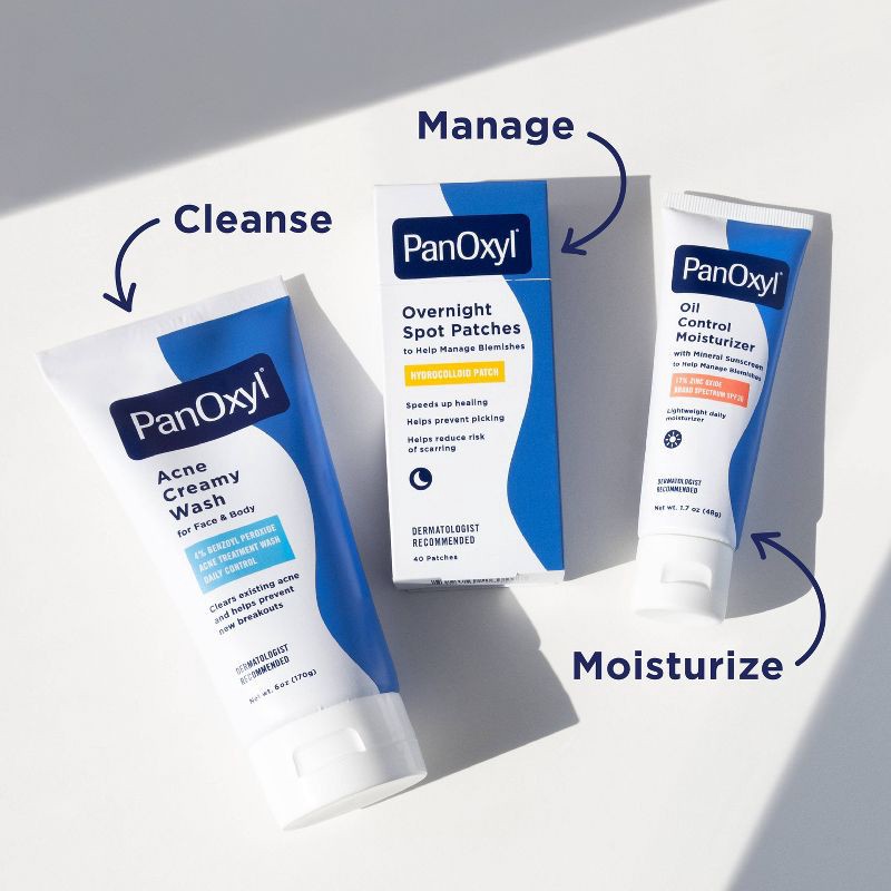 slide 8 of 9, PanOxyl PM Overnight Spot Pimple Patches - 40ct, 40 ct