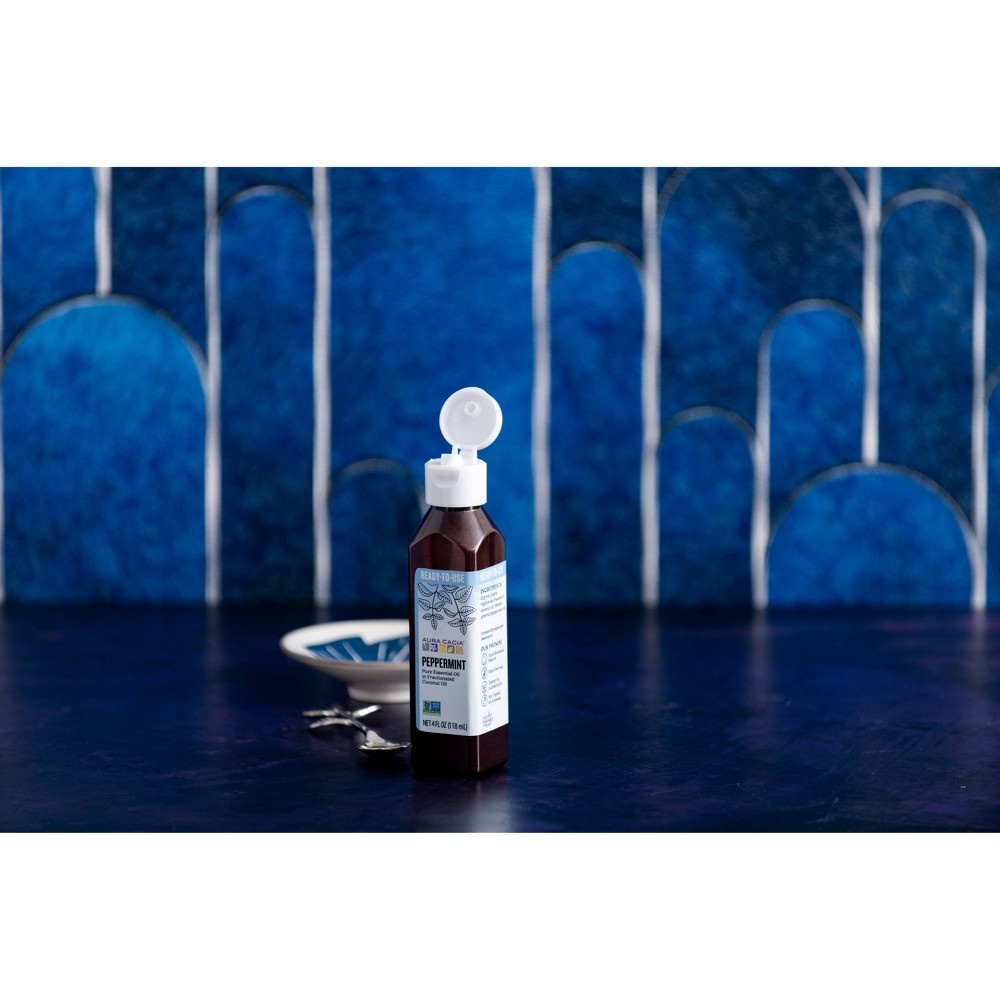 slide 5 of 5, Aura Cacia Ready-to-Use Peppermint Essential Oil Blend, 4 fl oz