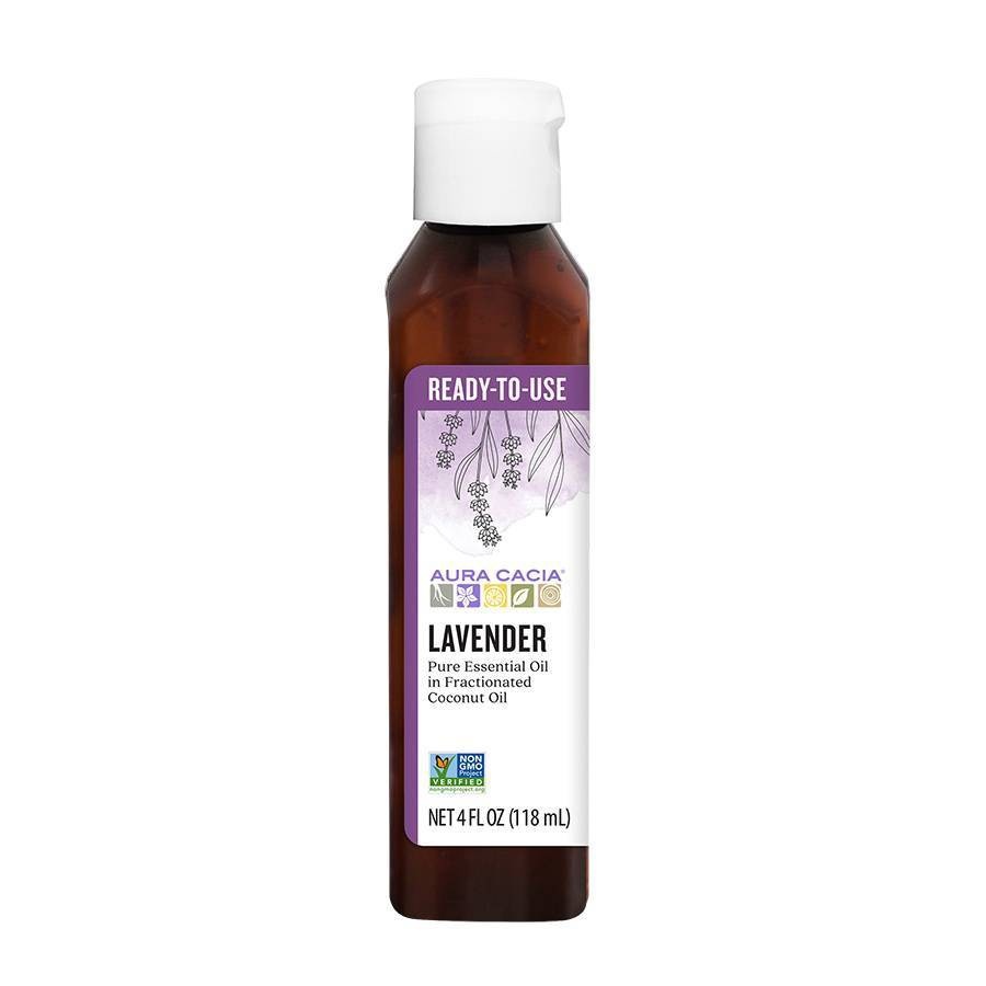 slide 1 of 5, Aura Cacia Ready-to-Use Lavender Essential Oil Blend, 4 fl oz