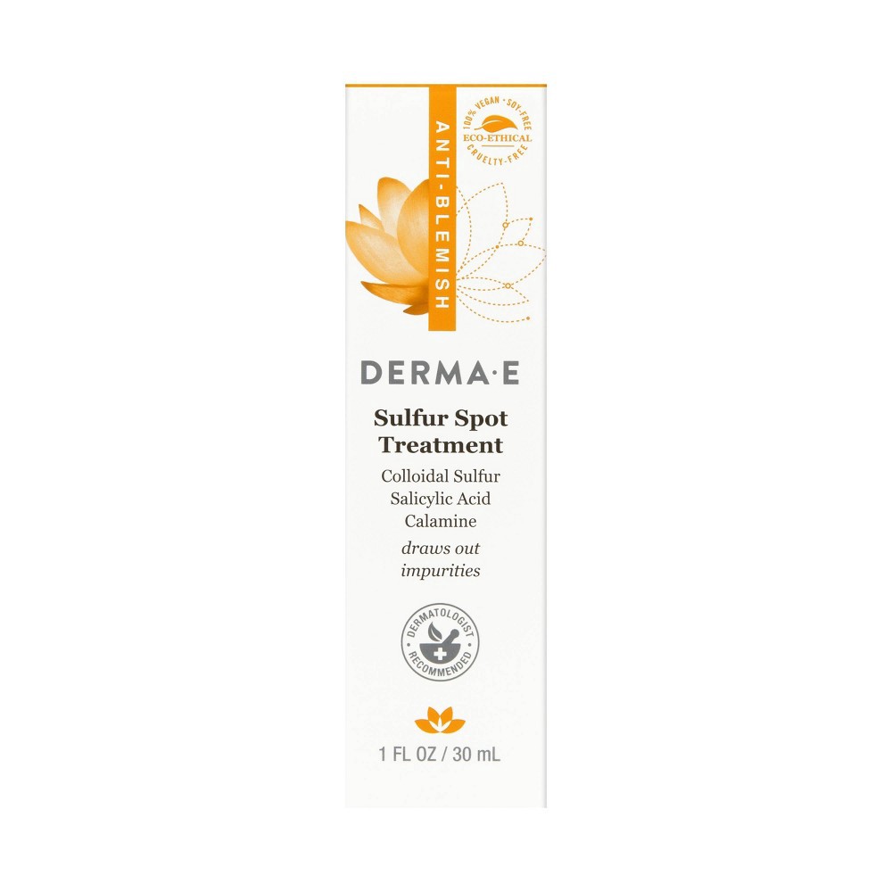 slide 2 of 4, derma e Acne Sulfur Spot Treatment - 1 fl oz, 1 fl oz