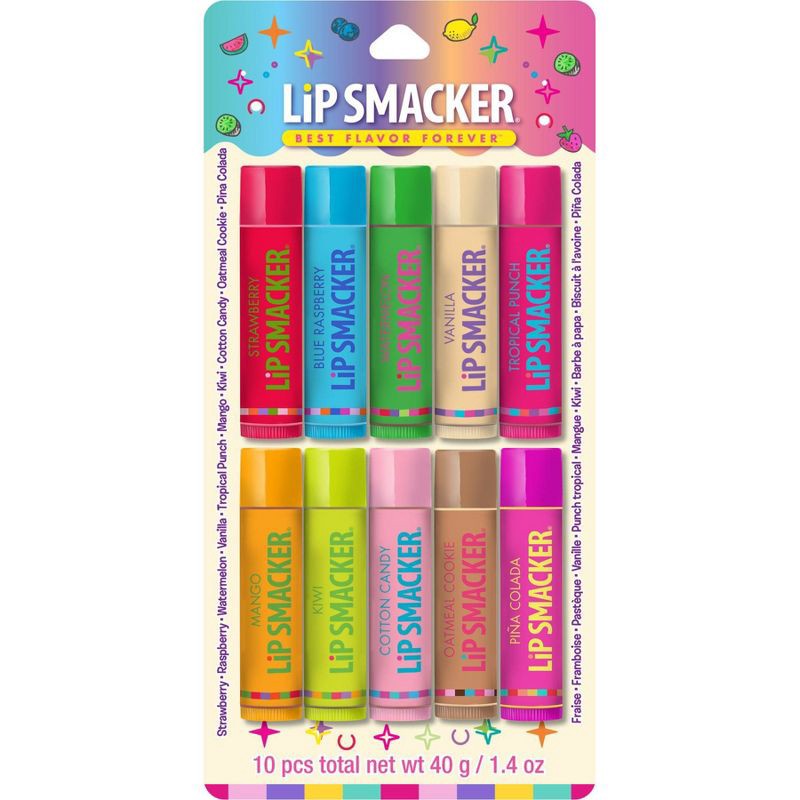 slide 1 of 3, Lip Smacker Best Flavor Forever Lip Balm Party Pack - Original & Best - 10pc, 10 ct