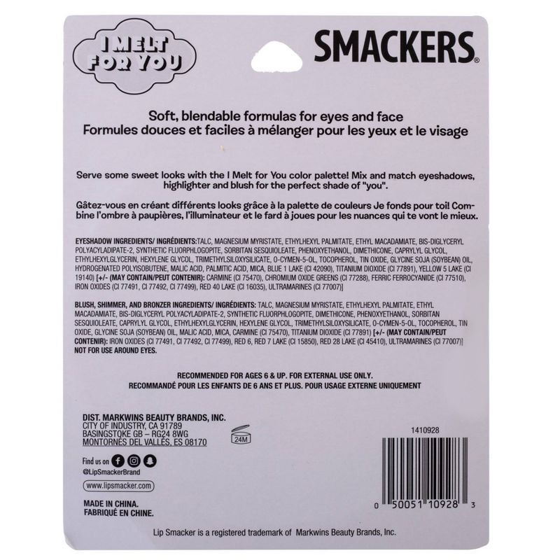 slide 4 of 4, Lip Smacker Be Sweet & Sparkle Color Palette - I Melt For You - 12pc - 0.19oz, 0.19 oz