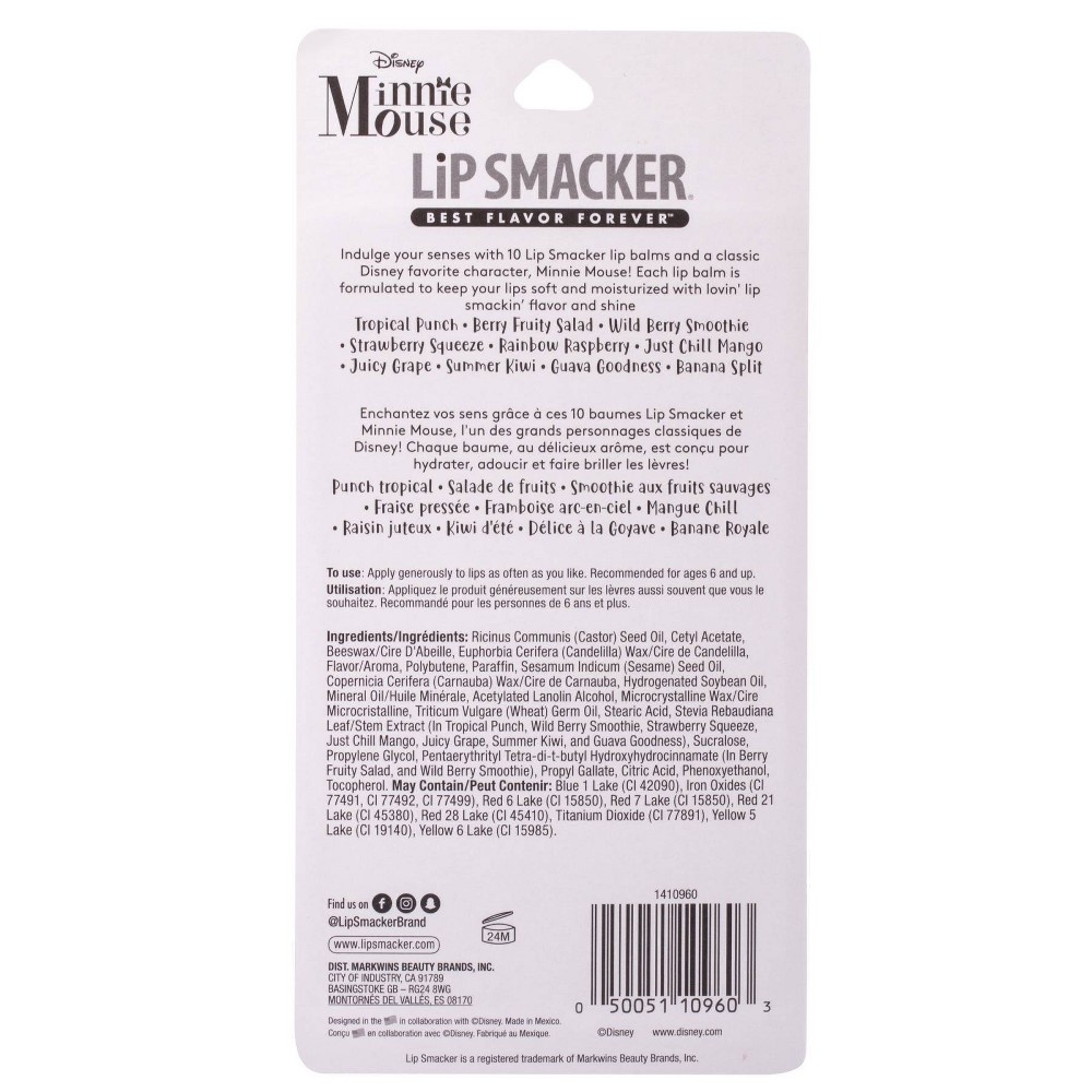 Lip Smacker Best Flavor Forever Lip Balm Party Pack - Minnie Mouse 