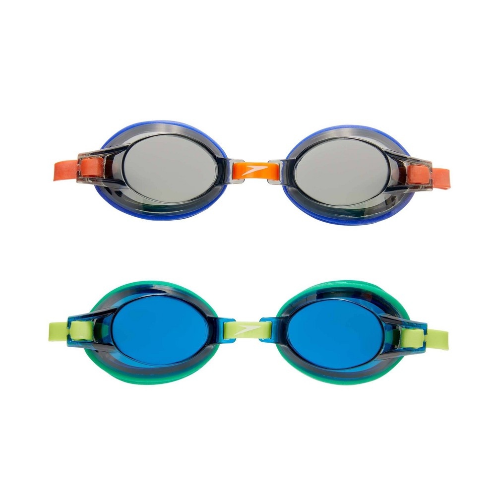 slide 2 of 3, Speedo Kids' 2pk Splasher Goggles - Green, 2 ct